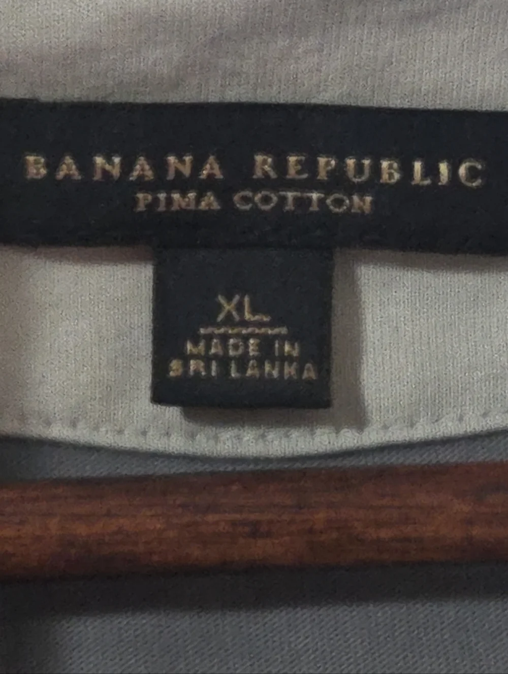 Banana Republic Pima Cotton Men Long Sleeve Polo Shirt Gray Size XL